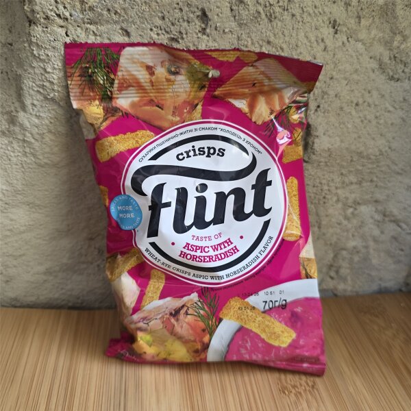 Flint Croutons mit Kholodets & Meerrettich-Geschmack