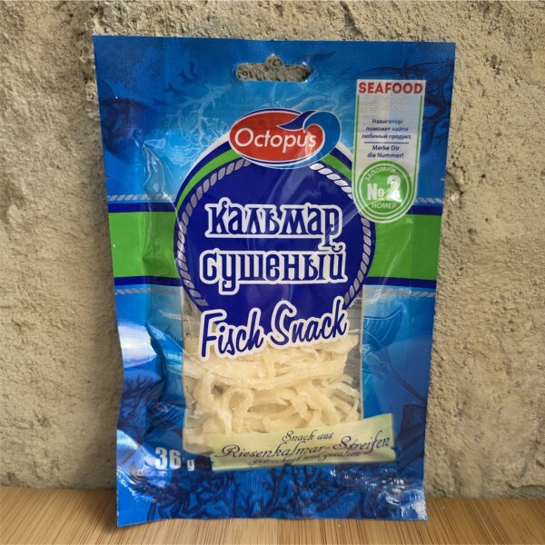 Getrockneter Kalmar Snack